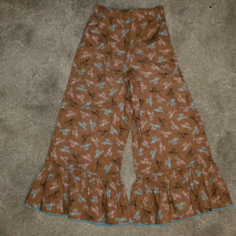 COWGIRL UP Kids Ruffle Pants